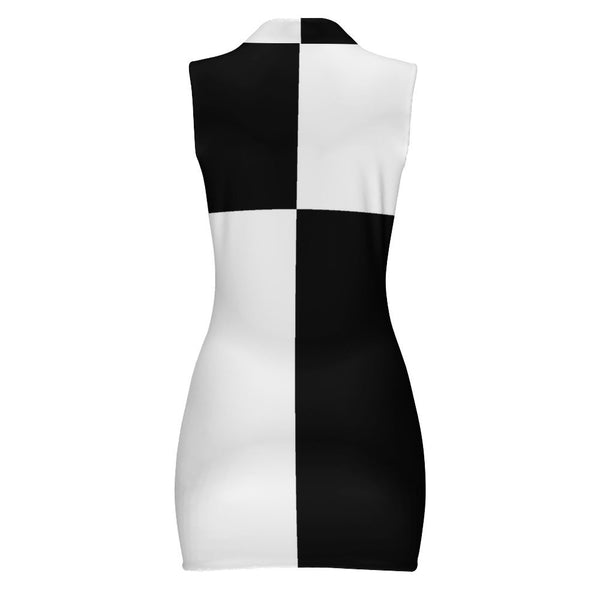 Polo Sleeveless Zip Up  Dress Sleeveless Polo shirt