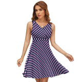 V-Neck Sleeveless Dress (NZ022)  Frocks