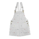 heart accent stripe accent print Unisex Shorts Suspender Jumpsuit (Model L78)