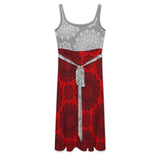Sleeveless dress Tie Waist Sleeveless Dress