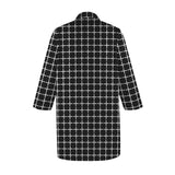 open matrix print Women's 3/4 Sleeve Button Up Shirt Dress