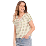 Batwing Sleeve V-Neck Top