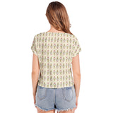 Batwing Sleeve V-Neck Top