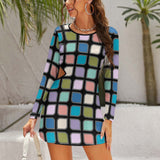 Hollow Slim-Fit Dress Slim dress with hollow waist