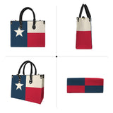 tex flag print 2z PU Leather Handbag-Medium (Model 1747)