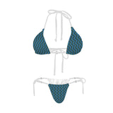 herr herr blue Women's Halter String Bikini Set