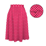Polka Dots Waist Pocket Midi Skirt