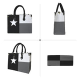 tex flag print 2z PU Leather Handbag-Medium (Model 1747)