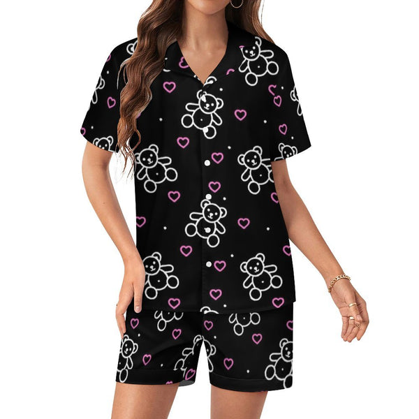 Women&#039;s Silk Satin Pajama Set Silk pajama set