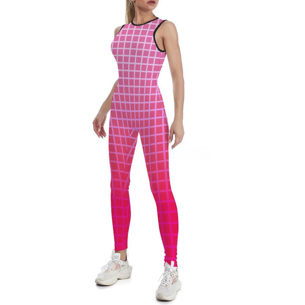 Window Pane Women's Yoga Jumpsuit