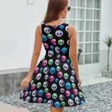 V-Neck Sleeveless Dress (NZ022)  Frocks