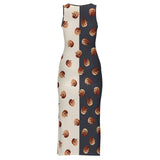 Sleeveless Bodycon Side Slit Long Dress Split cheongsam