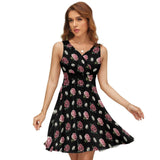 V-Neck Sleeveless Dress (NZ022)  Frocks