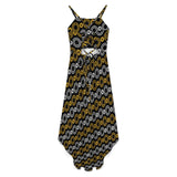 Women&#039;s High-Low Spaghetti Strap Dress Tailcoat skirt