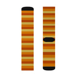 Retro Orange and Yellow Striped Socks
