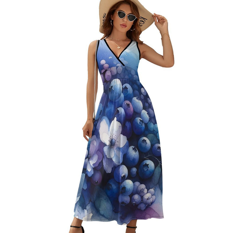 Sleeveless Long Dress (NZ028) Sleeveless dress