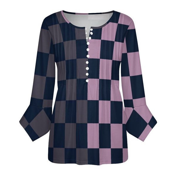 Women&#039;s Ruffled Petal Sleeve Top Women's ruffled petal sleeve top