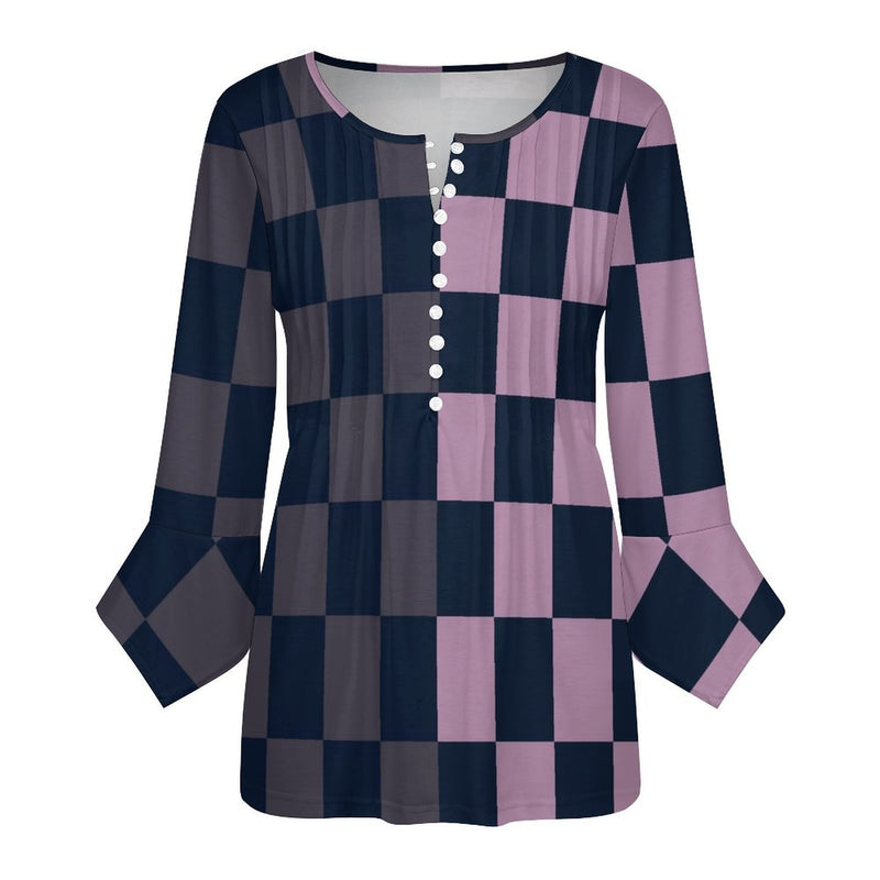 Women&#039;s Ruffled Petal Sleeve Top Women's ruffled petal sleeve top