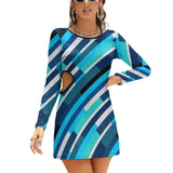 Rhapsody in Blue Hollow Slim-Fit Dress