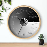 Mathematics Equation Wall Clock