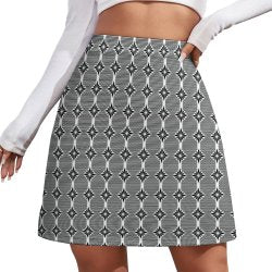 All Over Print Skirt (ALQ) Short skirt