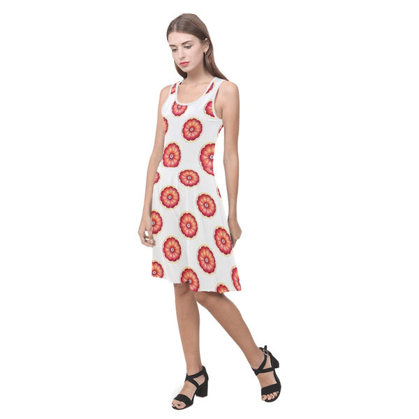 grapefruit wheel print 2A Atalanta Sundress (Model D04)