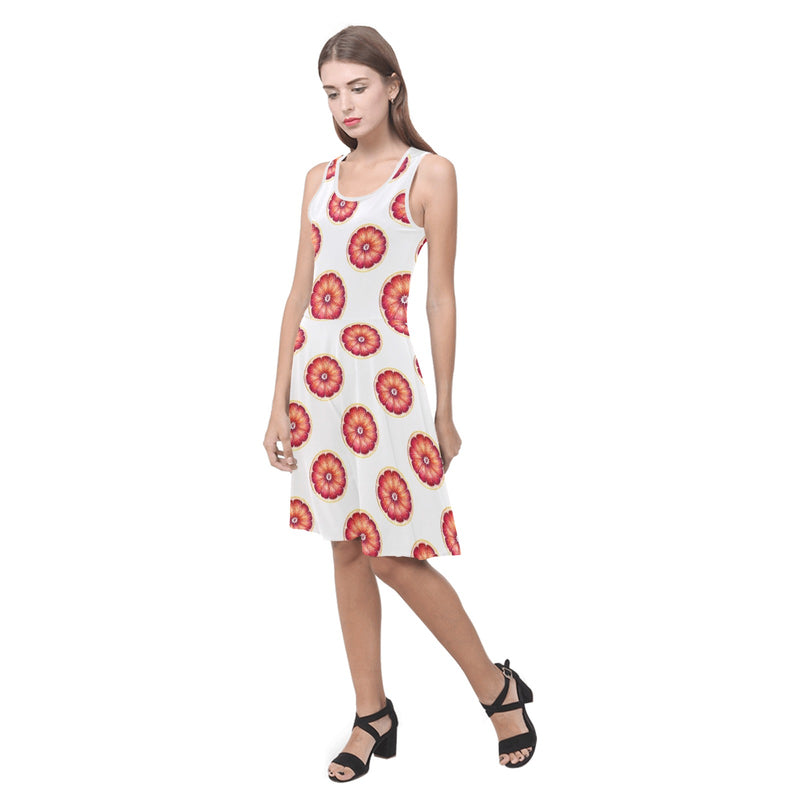 grapefruit wheel print 2A Atalanta Sundress (Model D04)