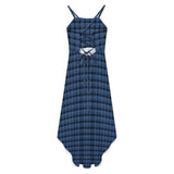 Women&#039;s High-Low Spaghetti Strap Dress Tailcoat skirt