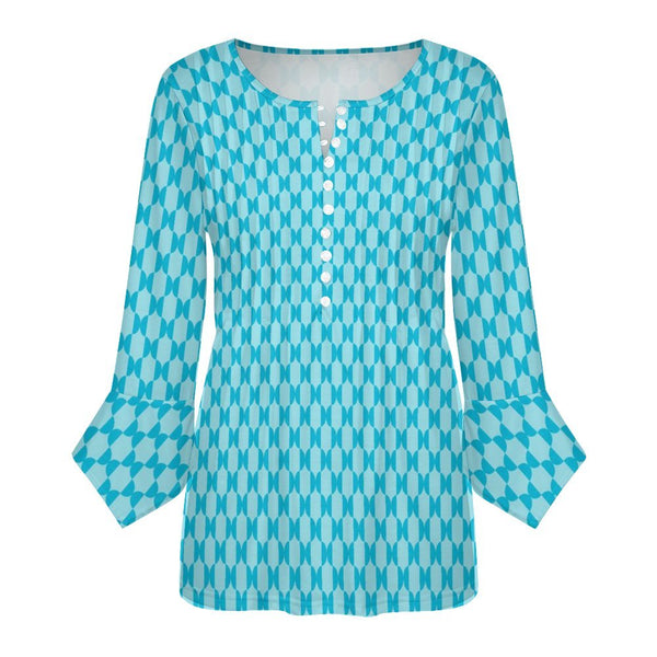 Women&#039;s Ruffled Petal Sleeve Top Women's ruffled petal sleeve top