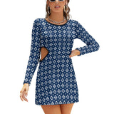 Peacefully Posh Hollow Slim-Fit Dress Slim dress with hollow waist