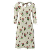 Monarch Milkweed Medley Women's Sweetheart Flare Dress