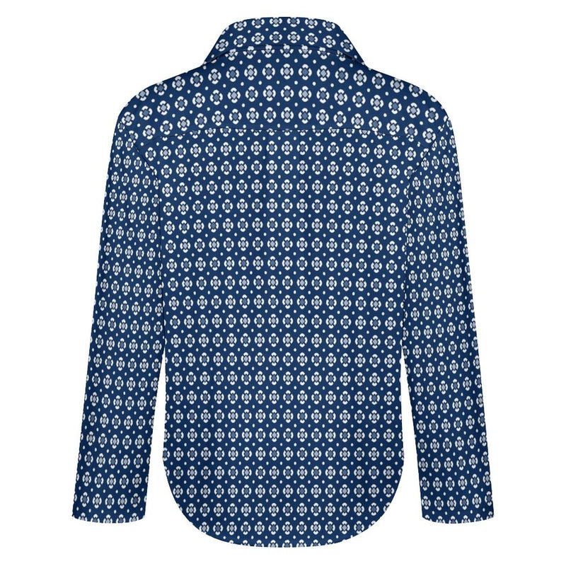 Peacefully Posh Long Sleeve Cropped hem Blouse