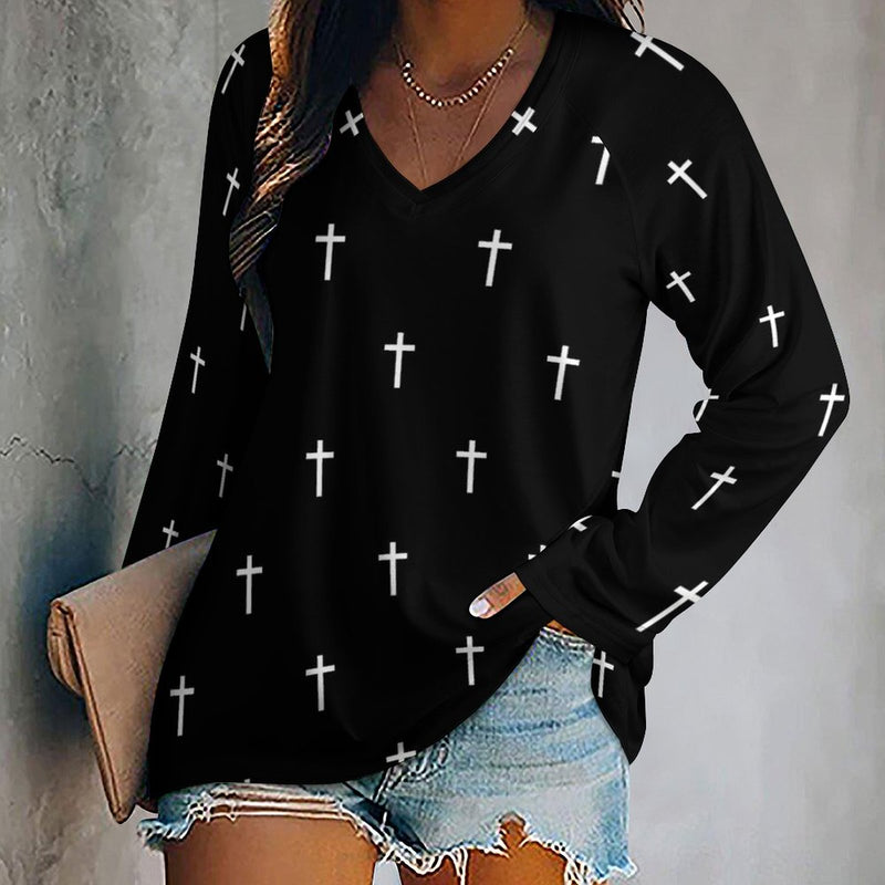 Women&#039;s Long Sleeve Loose Tee (TLREV2) Long sleeve loose tee