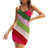 Sexy Spaghetti Strap Dress Women's sling dress