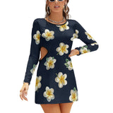 Hollow Slim-Fit Dress Slim dress with hollow waist
