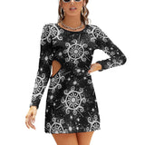 Hollow Slim-Fit Dress Slim dress with hollow waist