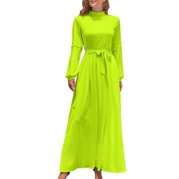 Long Sleeve High Neck Long Dress Long dress