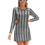 Hollow Slim-Fit Dress Slim dress with hollow waist