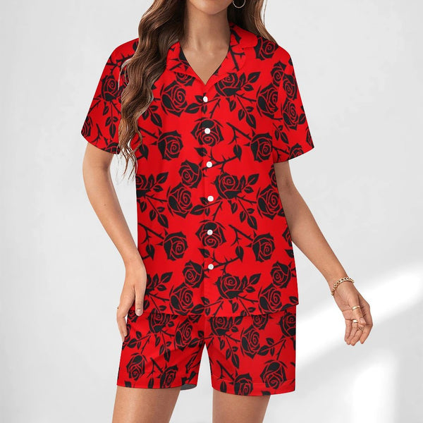 Silk pajama set Women's Silk Satin Pajama Set