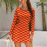 Hollow Slim-Fit Dress Slim dress with hollow waist