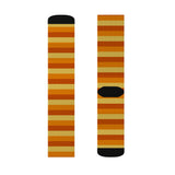 Retro Orange and Yellow Striped Socks
