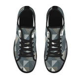 xmas split tone patchwork print Seattle Low Top Men's Shoes (Model 1013-6)