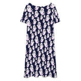 All-Over Print V-Neck Dress Short sleeved dress
