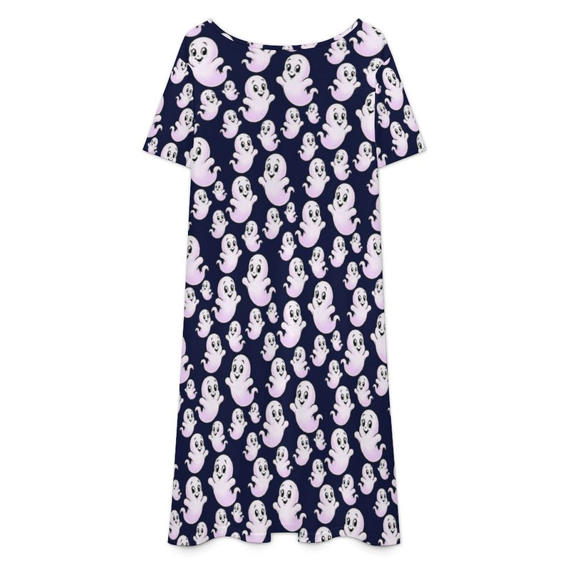 All-Over Print V-Neck Dress Short sleeved dress