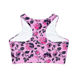 Fully Lined, Padded Sports Bra (AOP) - Objet D'Art