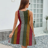 V-Neck Sleeveless Dress (NZ022)  Frocks