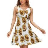 V-Neck Sleeveless Dress (NZ022)  Frocks