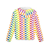 heart accent stripe accent print Women's Lightweight Sun Protection Hoodie (Model H62)