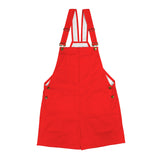bright red Unisex Shorts Suspender Jumpsuit (Model L78)