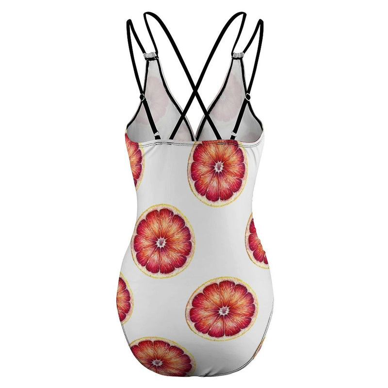 One-piece Swimsuit (LT3154) Grapefruit One-piece Swimsuit